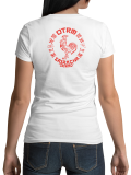 Maarkant /// SKWAD /// WOMEN WHITESHIRT WITH RED LOGO