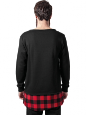 Urban /// Long Flanell Bottom Open Edge Crewneck