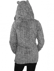 Urban /// Ladies Melange Teddy Zip Hoody