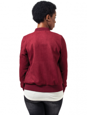 Urban /// Ladies Imitation Suede Bomber Jacket