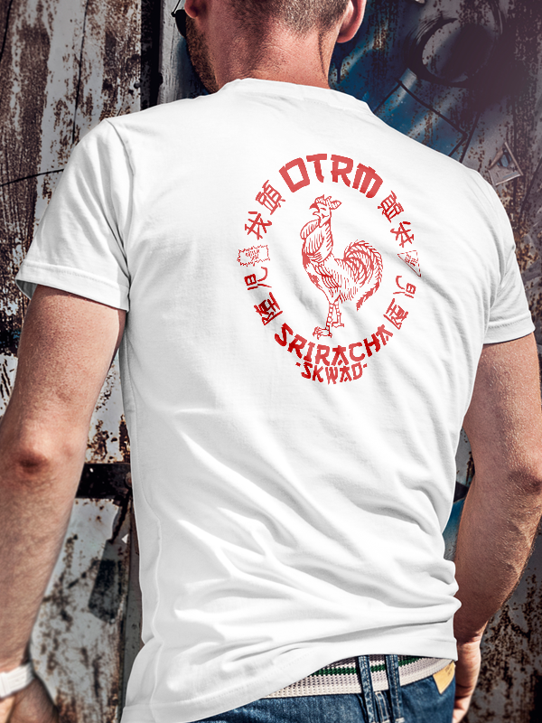 Maarkant /// SKWAD /// WHITESHIRT WITH RED LOGO