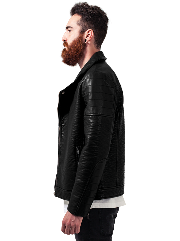 Urban ///   Leather Imitation Biker Jacket