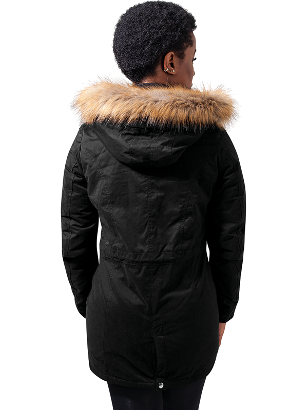 Urban /// Ladies Sherpa Lined Peached Parka