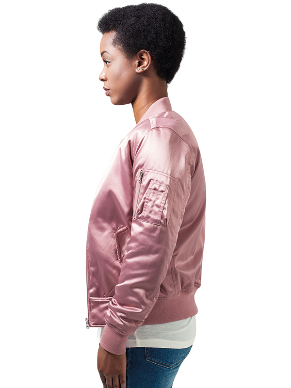 Urban /// Ladies Satin Bomber Jacket