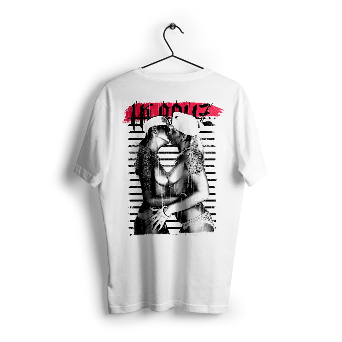 IKARUZ /// KISS /// WHITE SHIRT