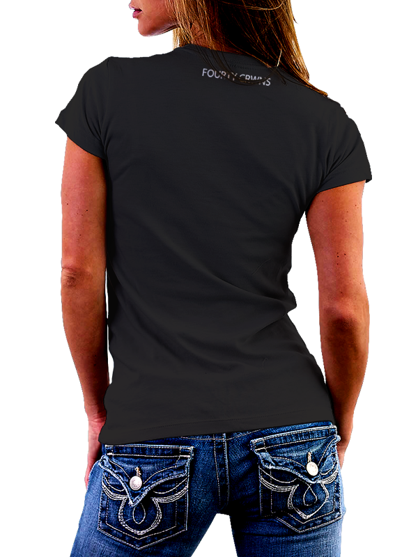 40CRWNS /// STITCH WOMEN SHIRT /// BLACK
